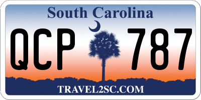 SC license plate QCP787