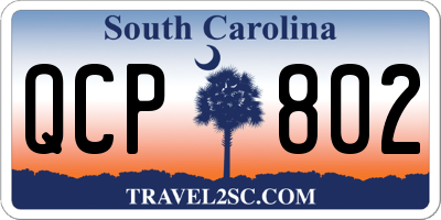 SC license plate QCP802