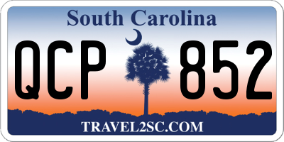 SC license plate QCP852