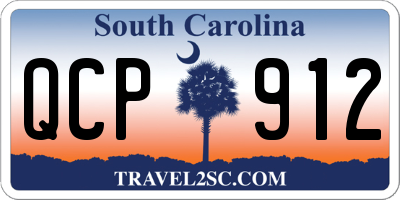 SC license plate QCP912