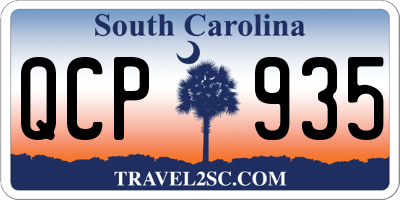SC license plate QCP935