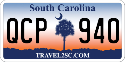 SC license plate QCP940