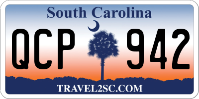 SC license plate QCP942