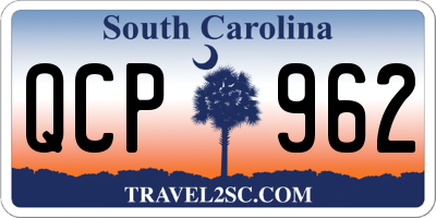 SC license plate QCP962