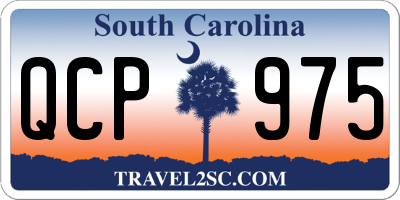 SC license plate QCP975
