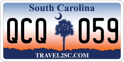 SC license plate QCQ059