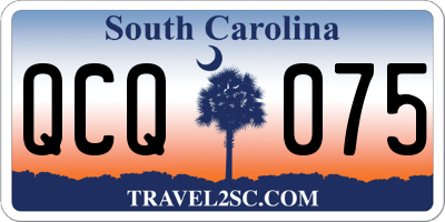 SC license plate QCQ075