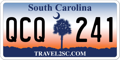 SC license plate QCQ241