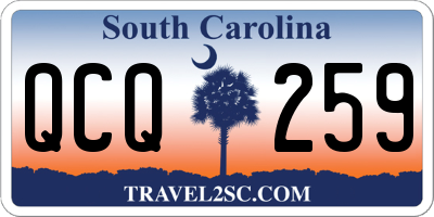 SC license plate QCQ259