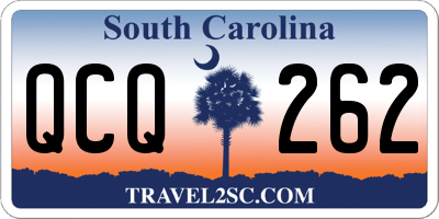 SC license plate QCQ262