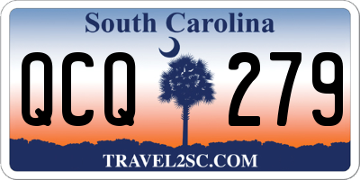 SC license plate QCQ279