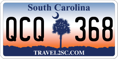 SC license plate QCQ368