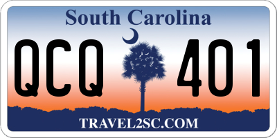 SC license plate QCQ401
