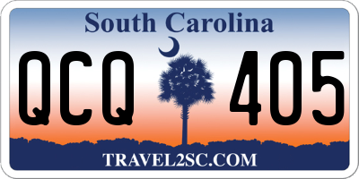 SC license plate QCQ405