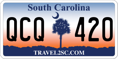 SC license plate QCQ420