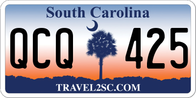 SC license plate QCQ425
