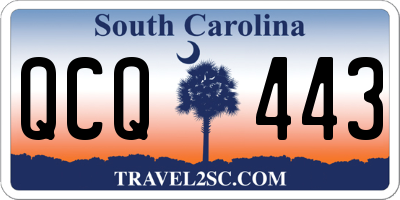 SC license plate QCQ443