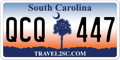 SC license plate QCQ447