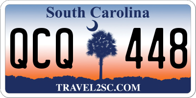 SC license plate QCQ448