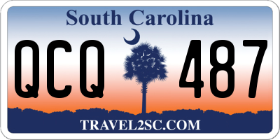 SC license plate QCQ487