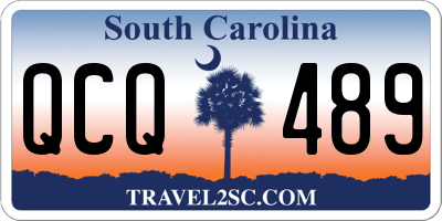 SC license plate QCQ489