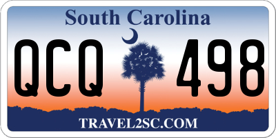 SC license plate QCQ498