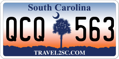 SC license plate QCQ563