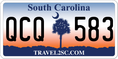 SC license plate QCQ583