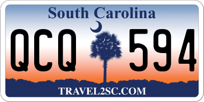 SC license plate QCQ594