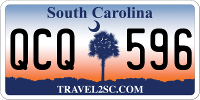 SC license plate QCQ596