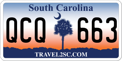 SC license plate QCQ663