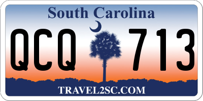 SC license plate QCQ713