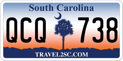 SC license plate QCQ738