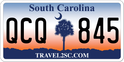 SC license plate QCQ845