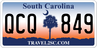 SC license plate QCQ849