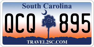 SC license plate QCQ895