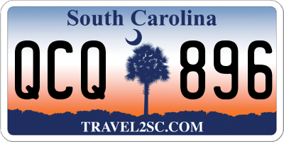SC license plate QCQ896