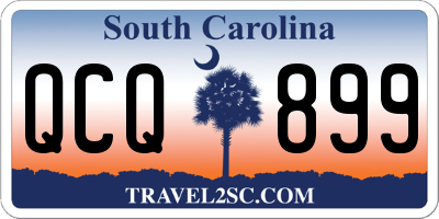 SC license plate QCQ899