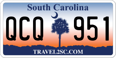 SC license plate QCQ951