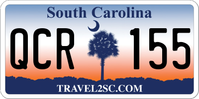 SC license plate QCR155