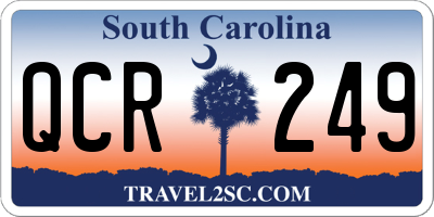 SC license plate QCR249