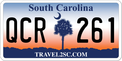SC license plate QCR261