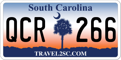 SC license plate QCR266