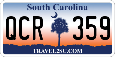 SC license plate QCR359