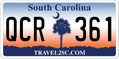 SC license plate QCR361