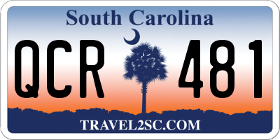 SC license plate QCR481