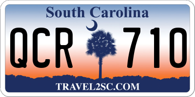 SC license plate QCR710