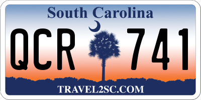 SC license plate QCR741