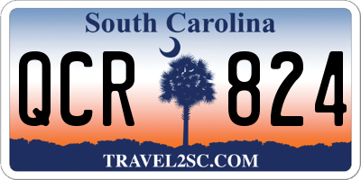 SC license plate QCR824