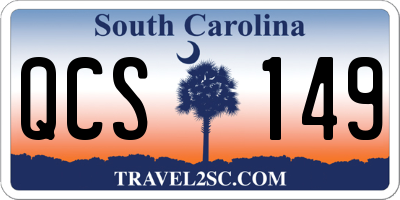 SC license plate QCS149